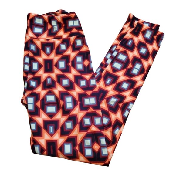 LuLaRoe Pants - 🔵 HP!🎉 LuLaRoe OS Kaleidoscope Leggings One Size